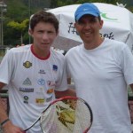 Rowilson Gomes Garcia, à direita, com Matheus Vieira, campeão no Torneio Master no Rio Quente Resorts 2008
