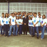 Alunos da Fundação Nokia e seu Presidente, Fernando Terni