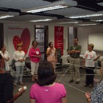 Palestra para voluntários no CVSP