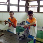 Alunos do Projeto Pescar