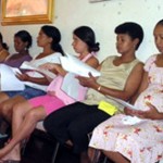 Gestantes que participam do projeto Vale a Vida, uma das iniciativas que será apresentada durante o congresso
