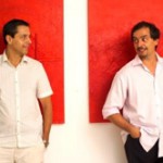 Julio Isnard e Daniel Rasello (de barba)