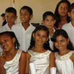 Estudantes comemoram a formatura