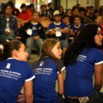 Estudantes beneficiadas pelo projeto Jovens de Atitude