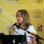 Ilda Peliz, presidente da Abrace, na inauguração do HCB